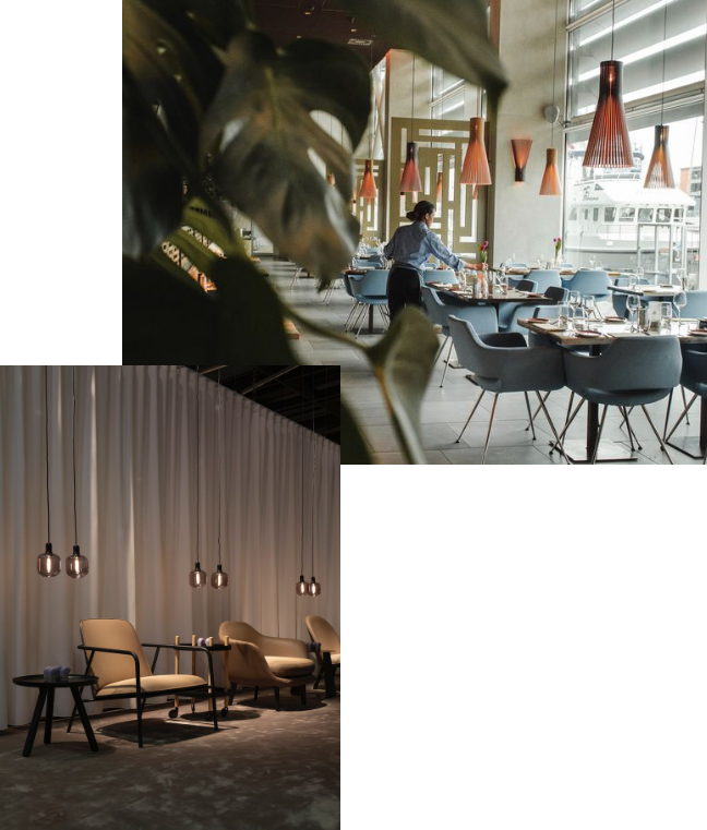 Tables and chairs