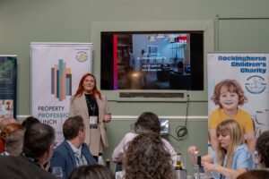 Katie Jarvis, Business Development Manager at STax explaining Capital Allowances to Property Professionals Lunch in Brighton